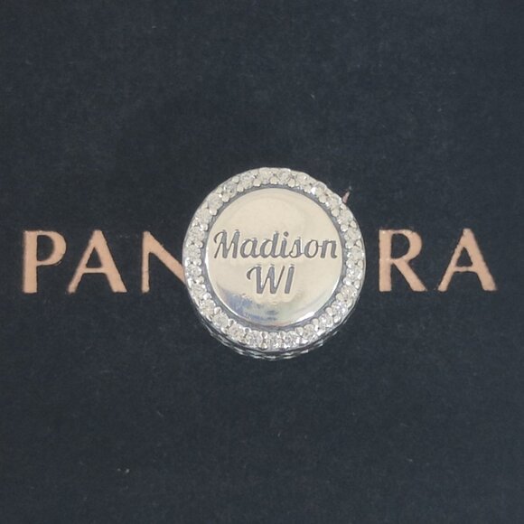 Pandora Madison Skyline Charm Bead Exclusive Travel Charm Pendant S925 Silver - Picture 2 of 6